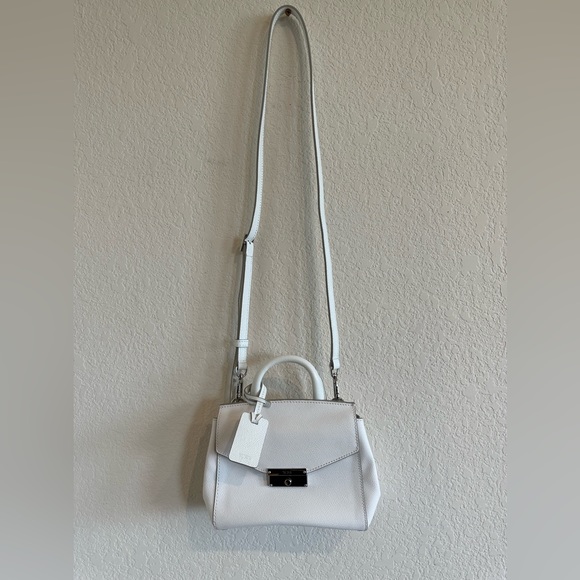 Tumi Leather Top Handle Crossbody Bag in White - Picture 4 of 13